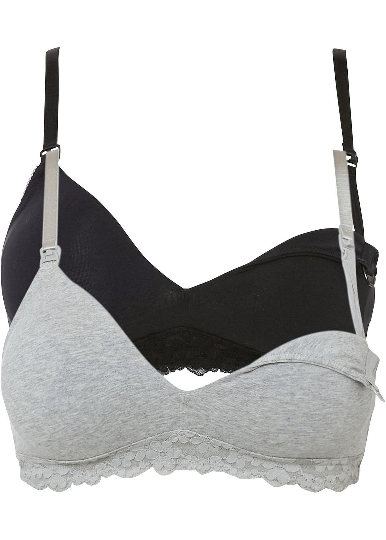 Amningsbehå utan bygel med ekologisk bomull (2-pack) från bonprix - bild 3