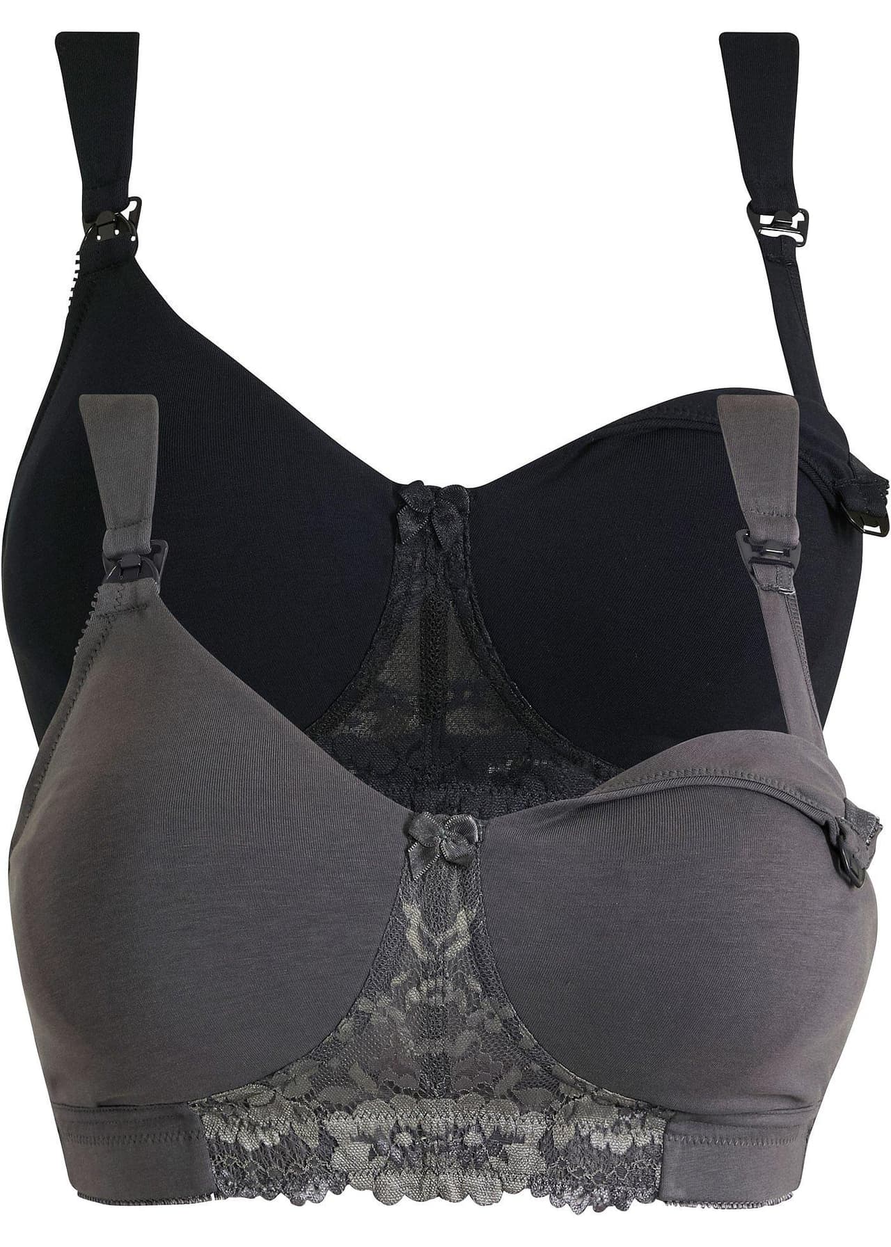 Amningsbehå utan bygel med ekologisk bomull (2-pack) från bonprix - bild 3