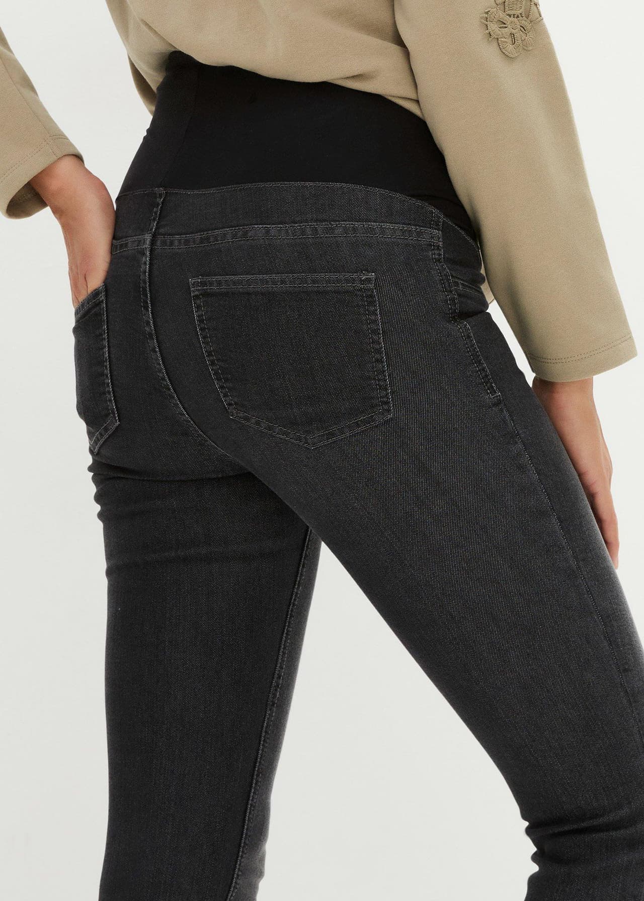 Mammajeggings med bomull (2-pack). Skinny från bonprix - bild 2