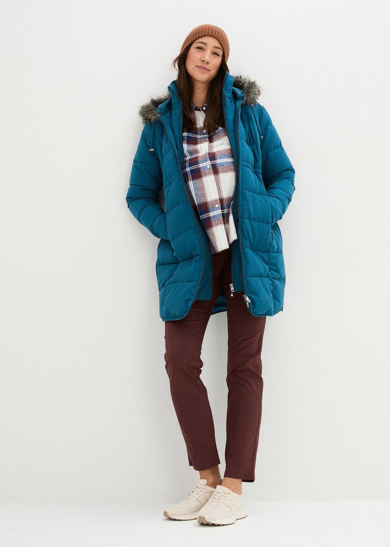 Mammatäckjacka med babyficka