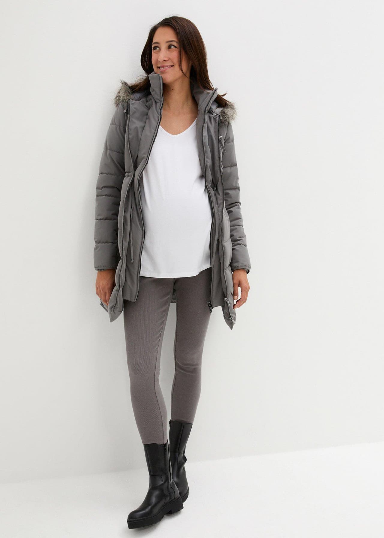 Mammatäckjacka med babyficka