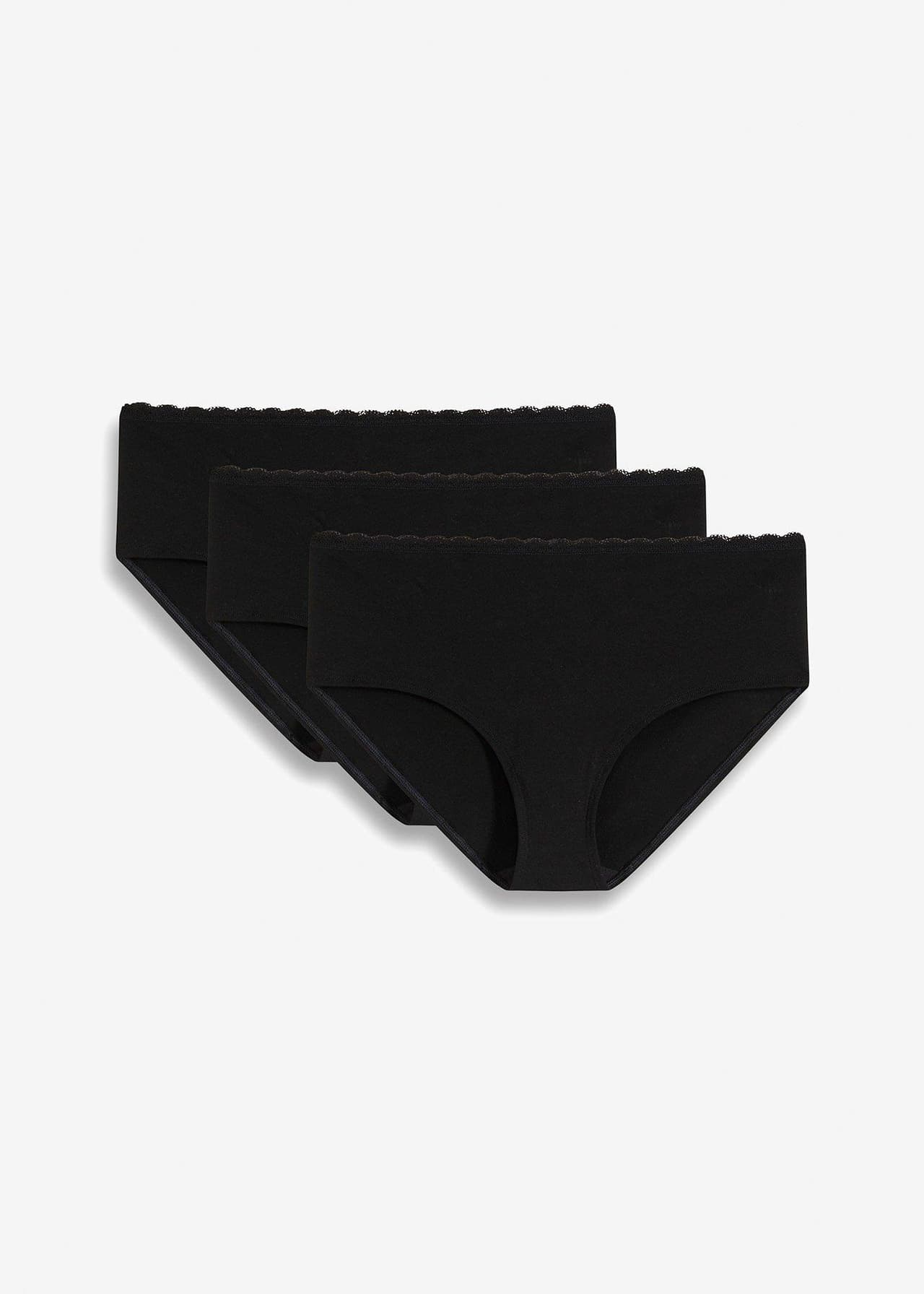 Mammatrosa med ekologisk bomull och spets (3-pack) från bonprix - bild 3