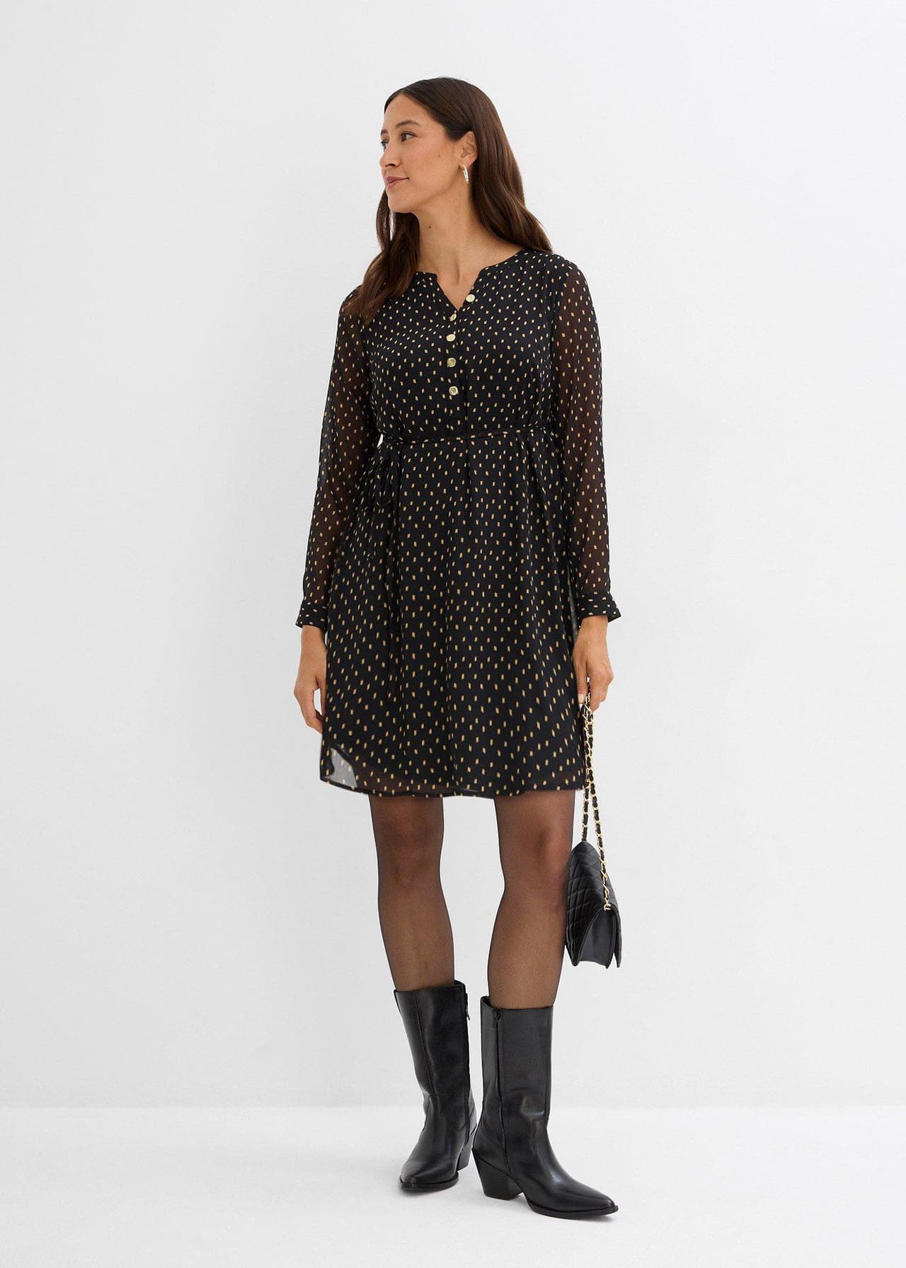 Festlig mamma-/amningsklänning i chiffong