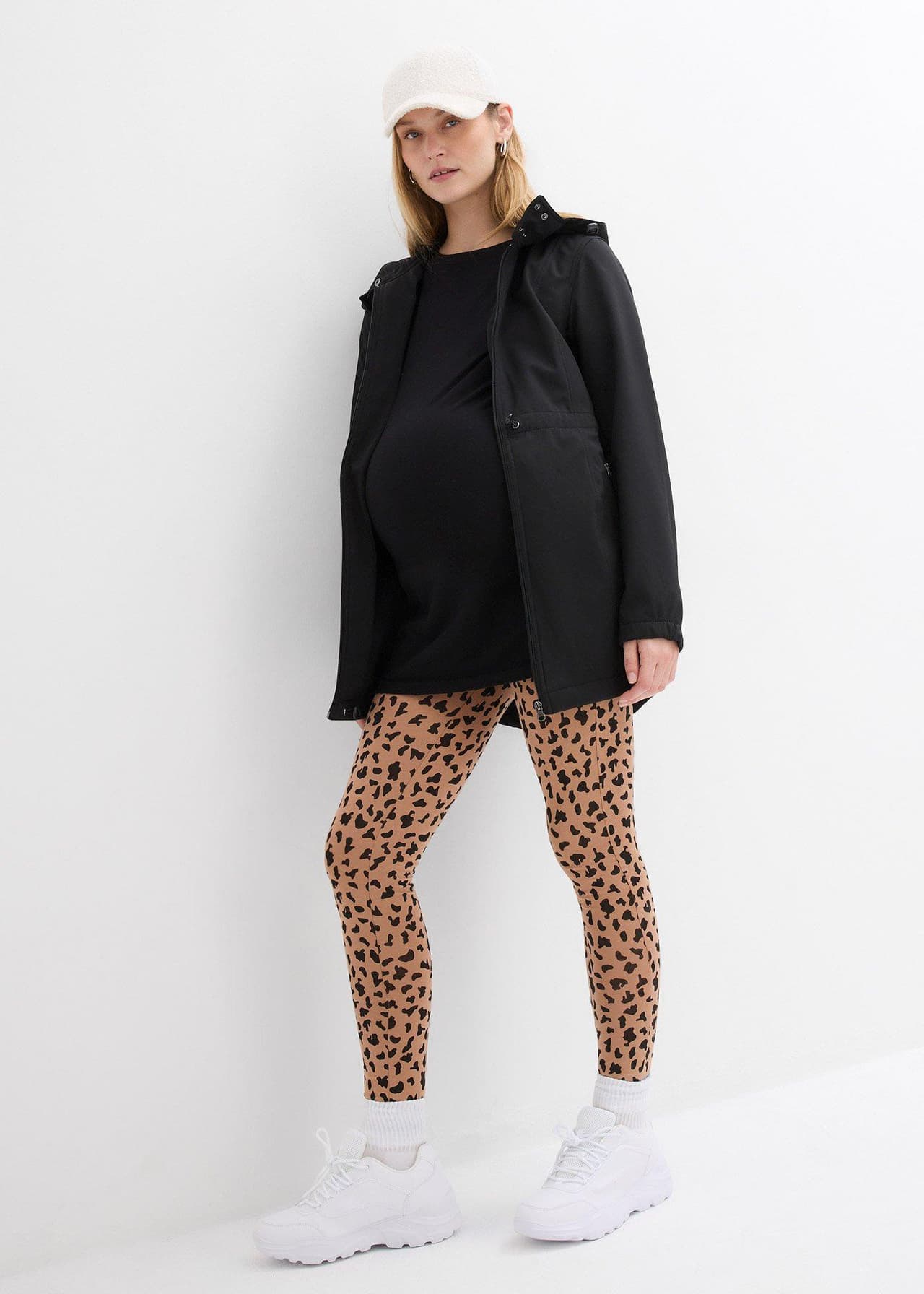 Mammajacka i softshell, justerbar vidd