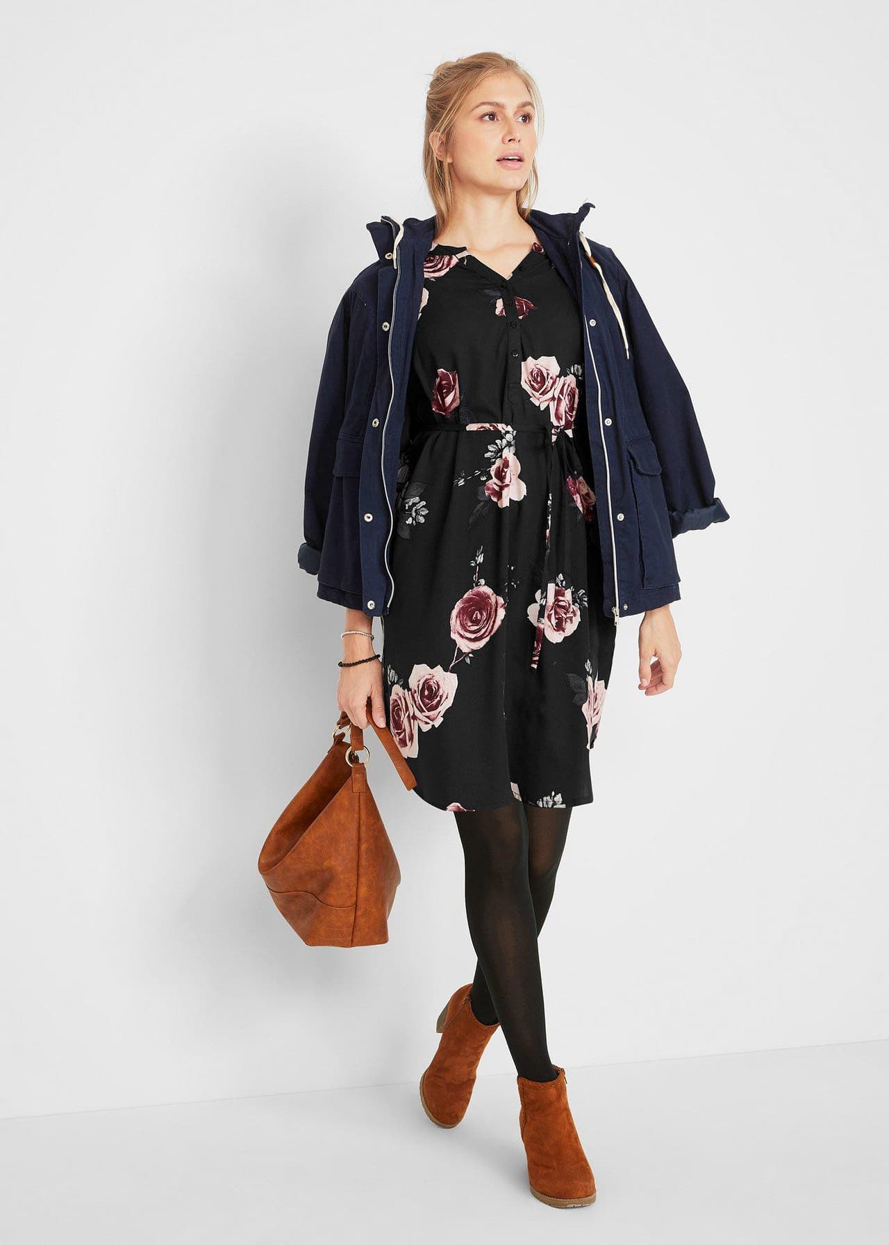 Lång mamma-/amningsblus