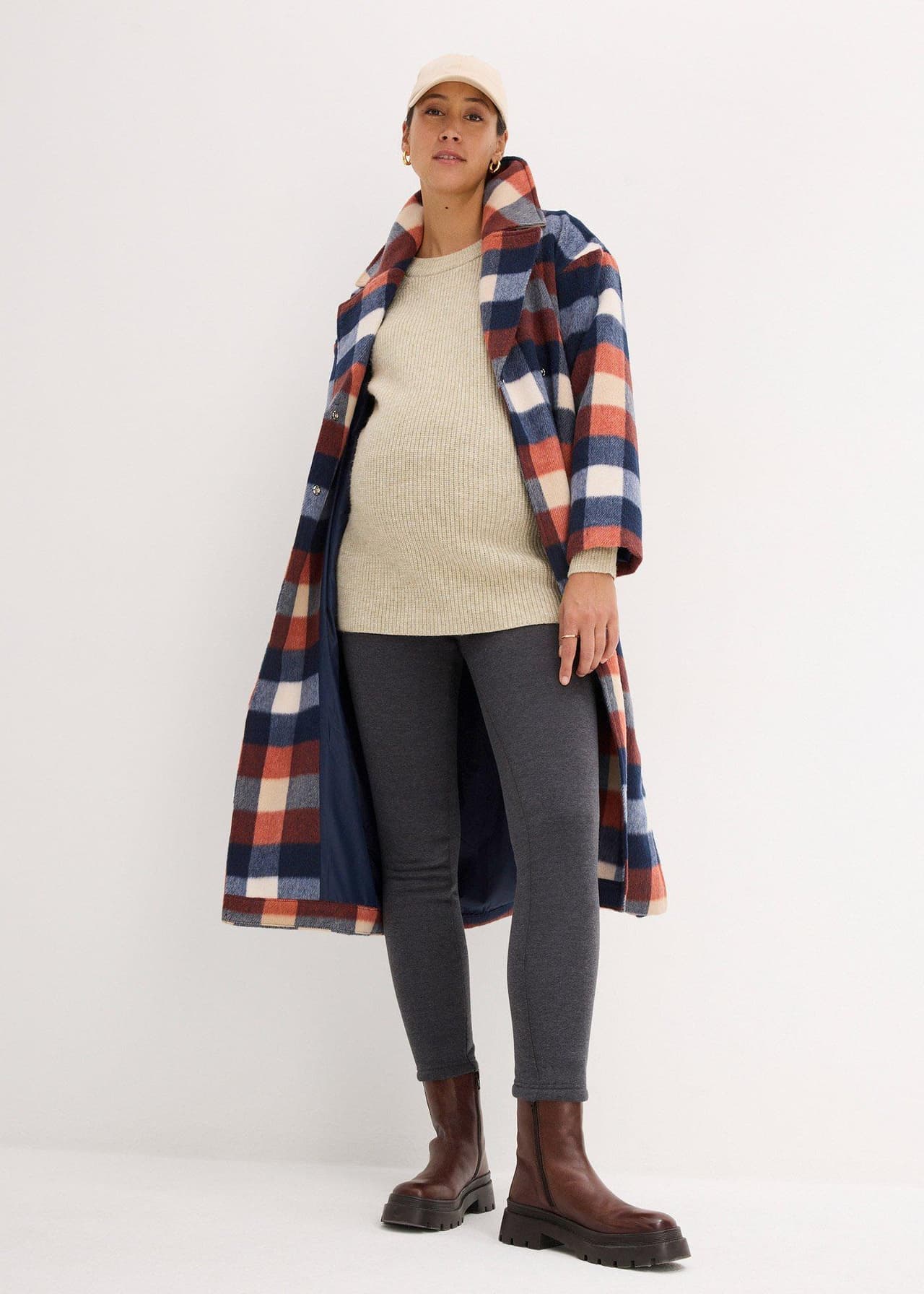 Mammaleggings med teddyfoder, slim fit