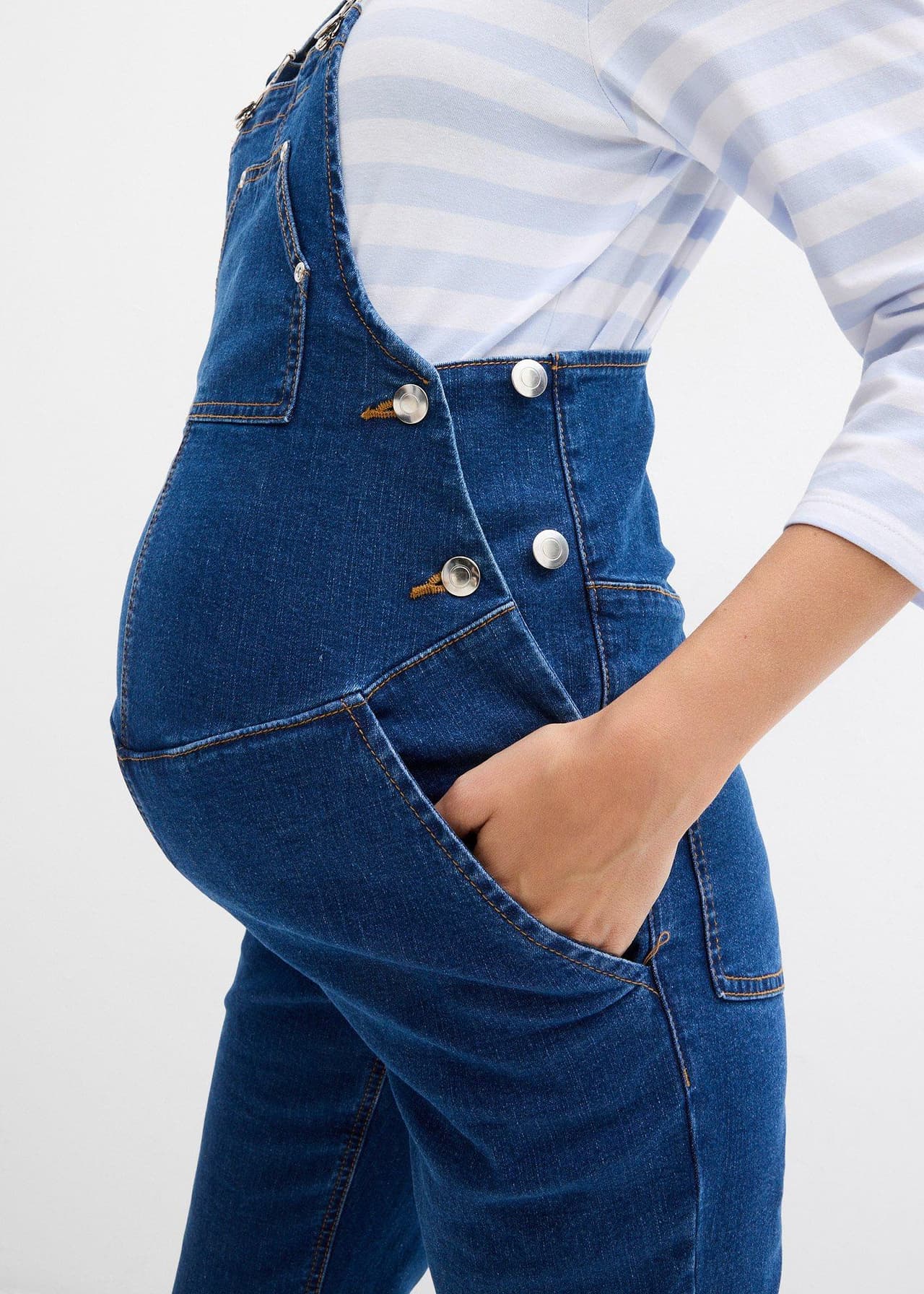 Mammasnickarbyxa med justerbar magvidd, Regular Fit från bonprix - bild 2
