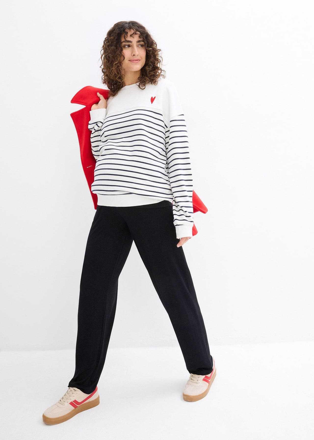 Mammabyxa med bred linning, Regular Fit