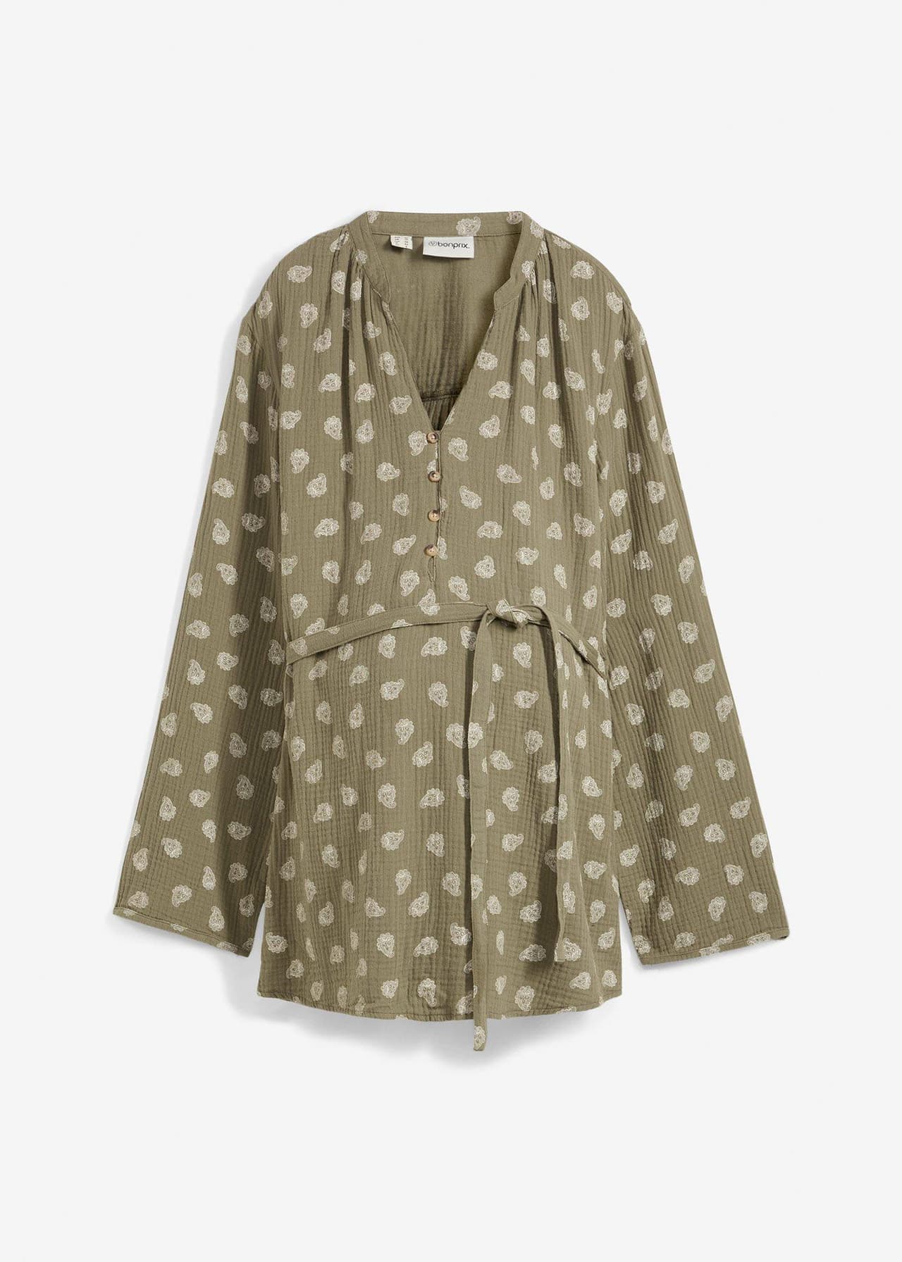 Mamma-/amningsblus i ren bomullsmuslin från bonprix - bild 3