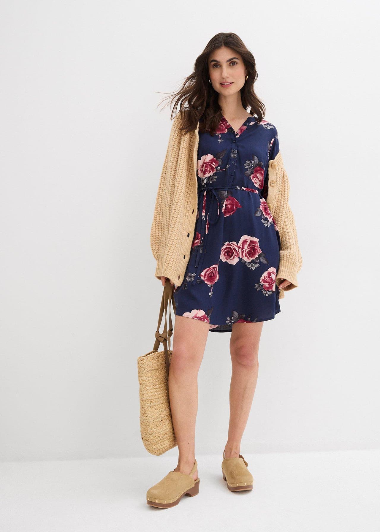 Lång mamma-/amningsblus