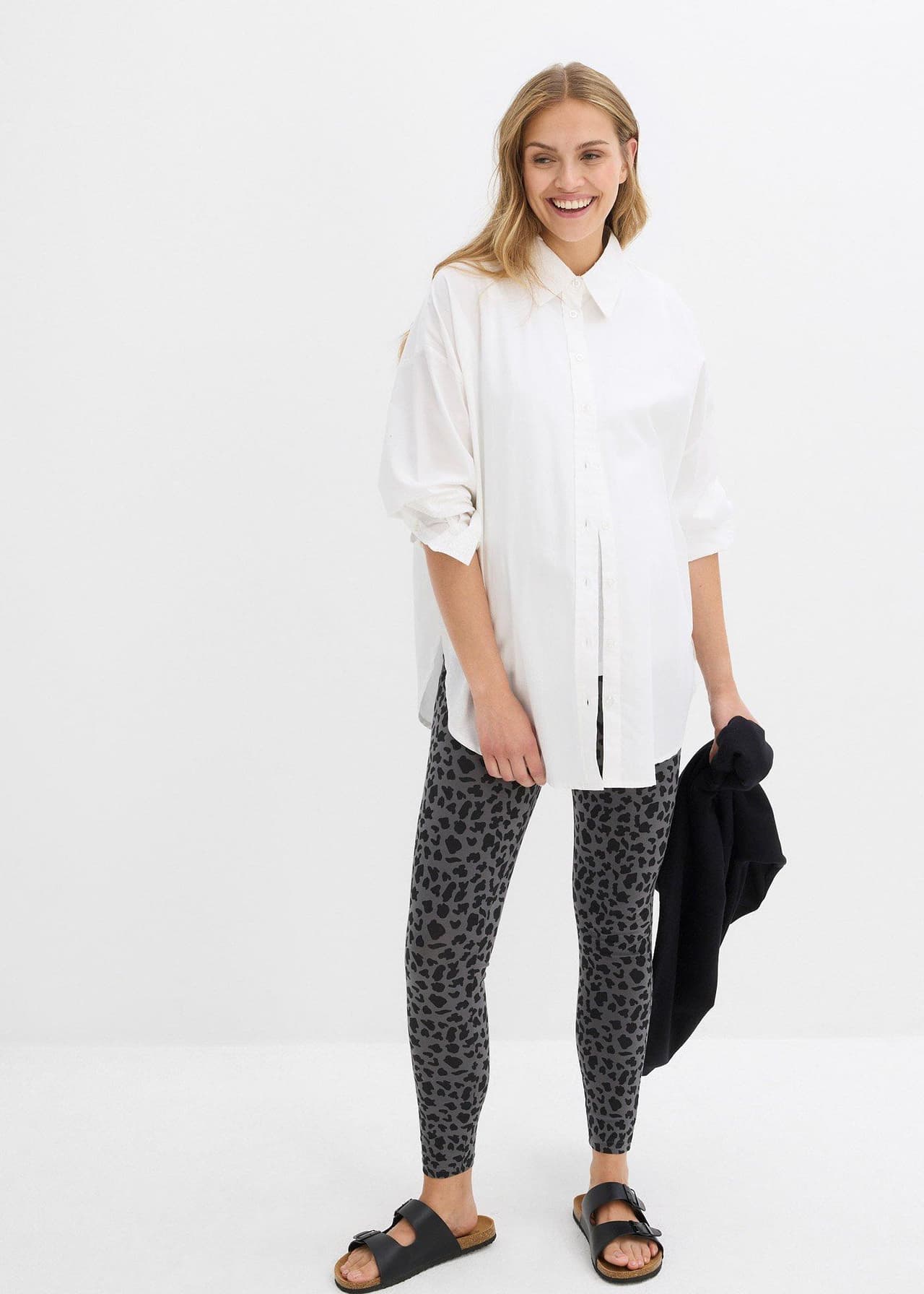 Mammaleggings i ekologisk bomull (2-pack)