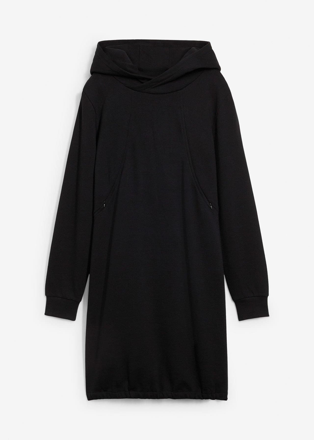 Mammaklänning med amningsöppning, i sweatshirtmaterial av ekologisk bomull från bonprix - bild 3