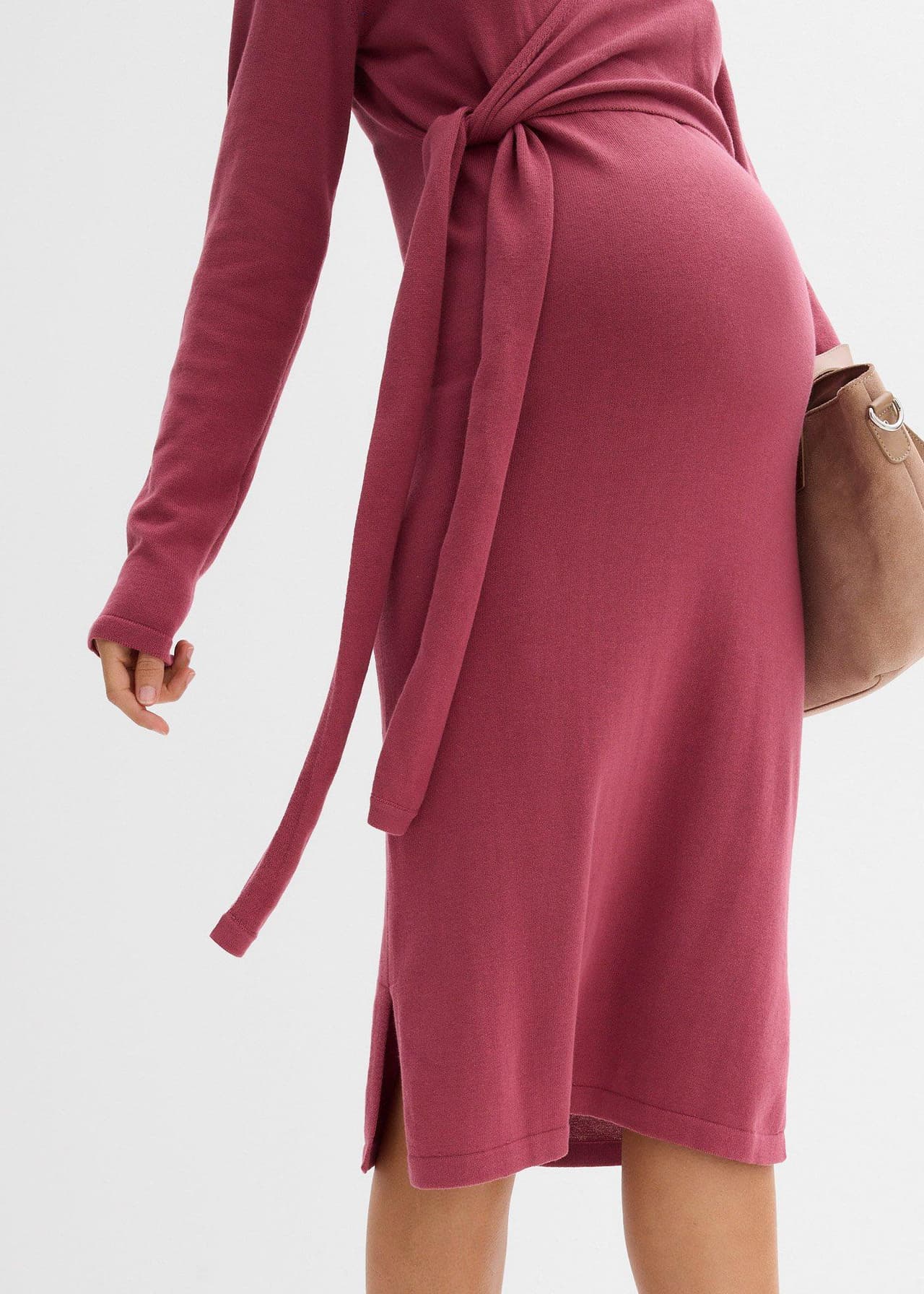 Mammaklänning med omlottlook i ren bomull från bonprix - bild 2