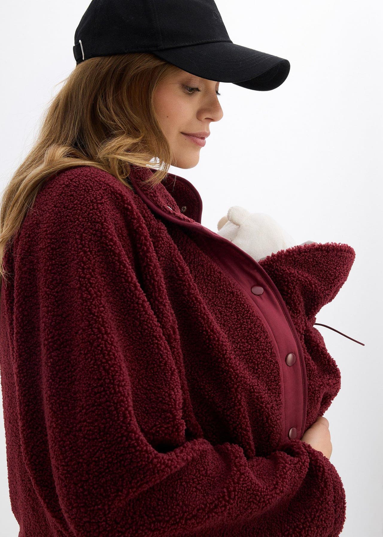 Mammajacka med babyficka i teddyfleece från bonprix - bild 2