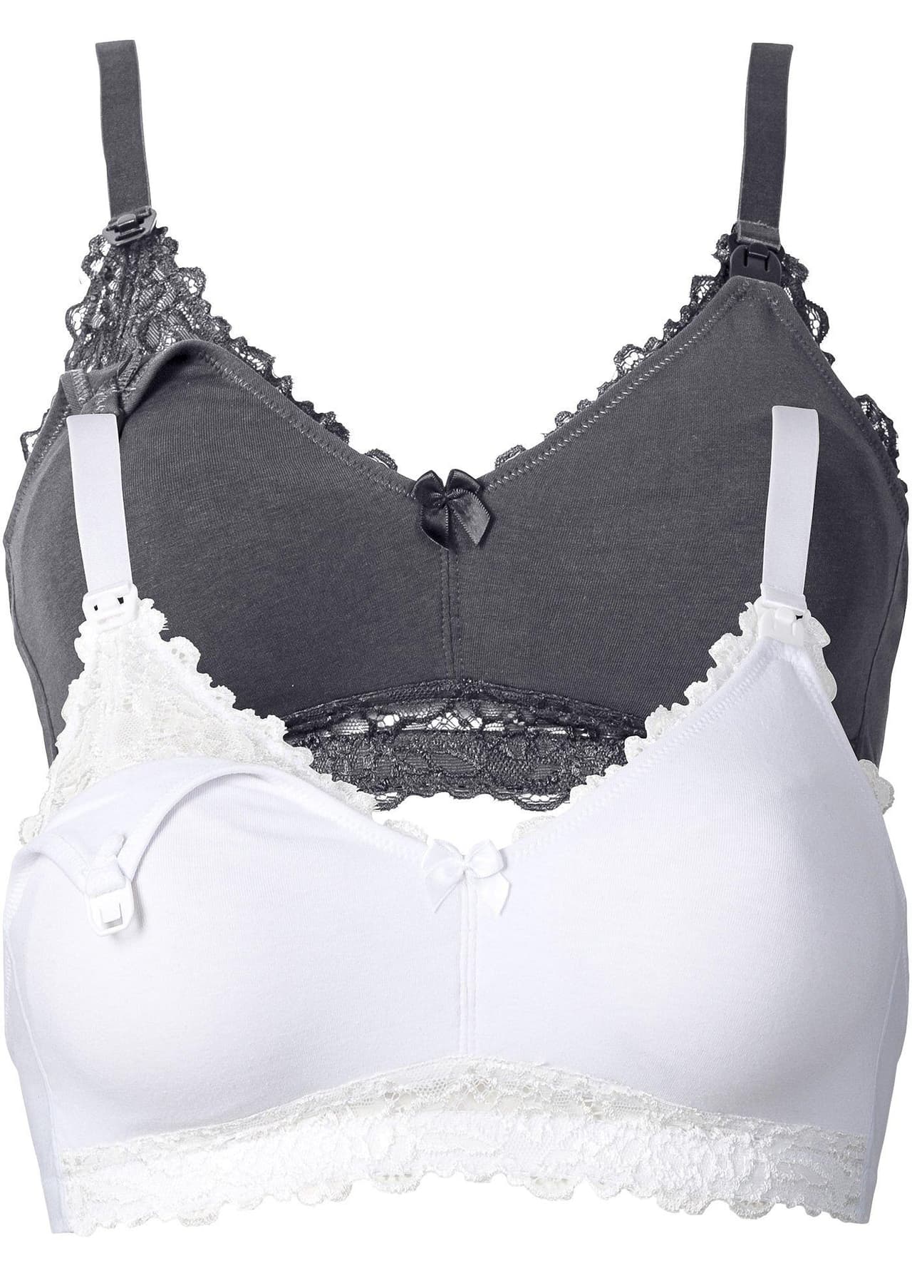 Amningsbehå utan bygel med ekologisk bomull (2-pack) från bonprix - bild 3