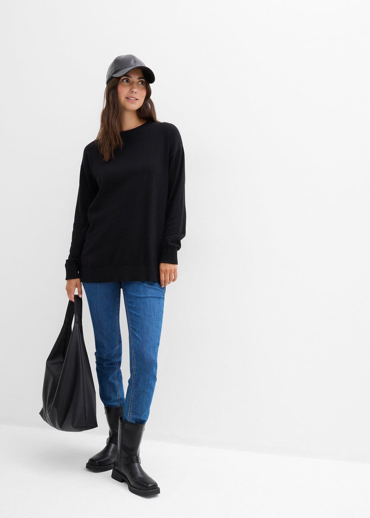 Mjuk mammatröja med amningsöppningar, av ekologisk bomull