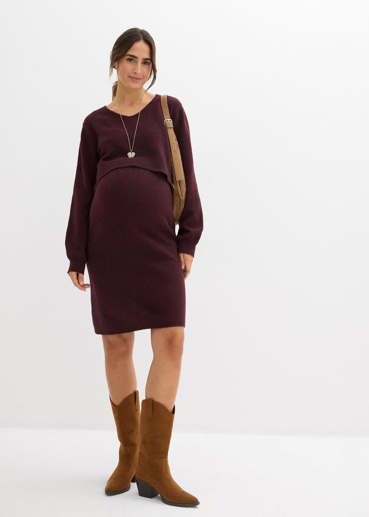 Mammatröja och mammakjol i stickat material (2 delar)