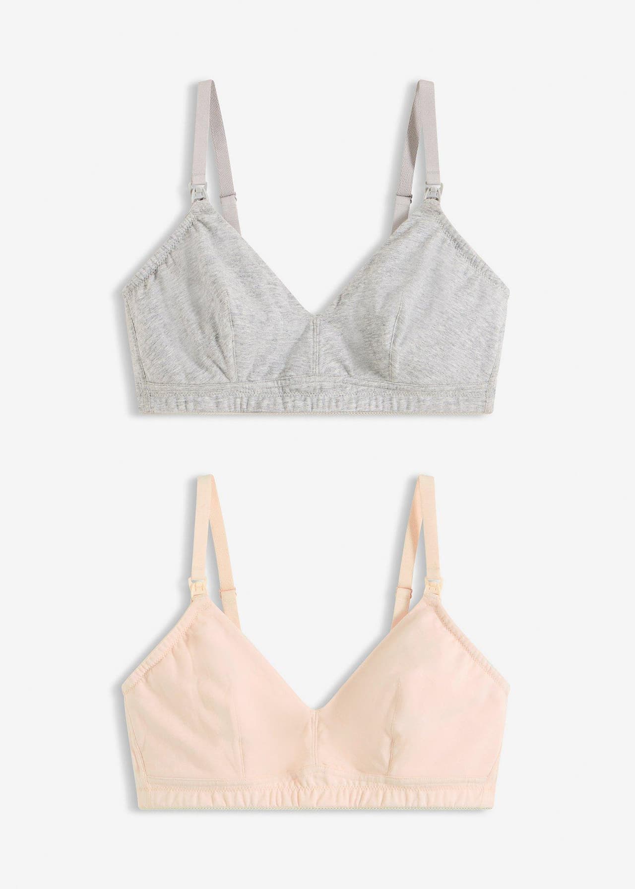 Amningsbehå utan bygel med ekologisk bomull (2-pack) från bonprix - bild 3
