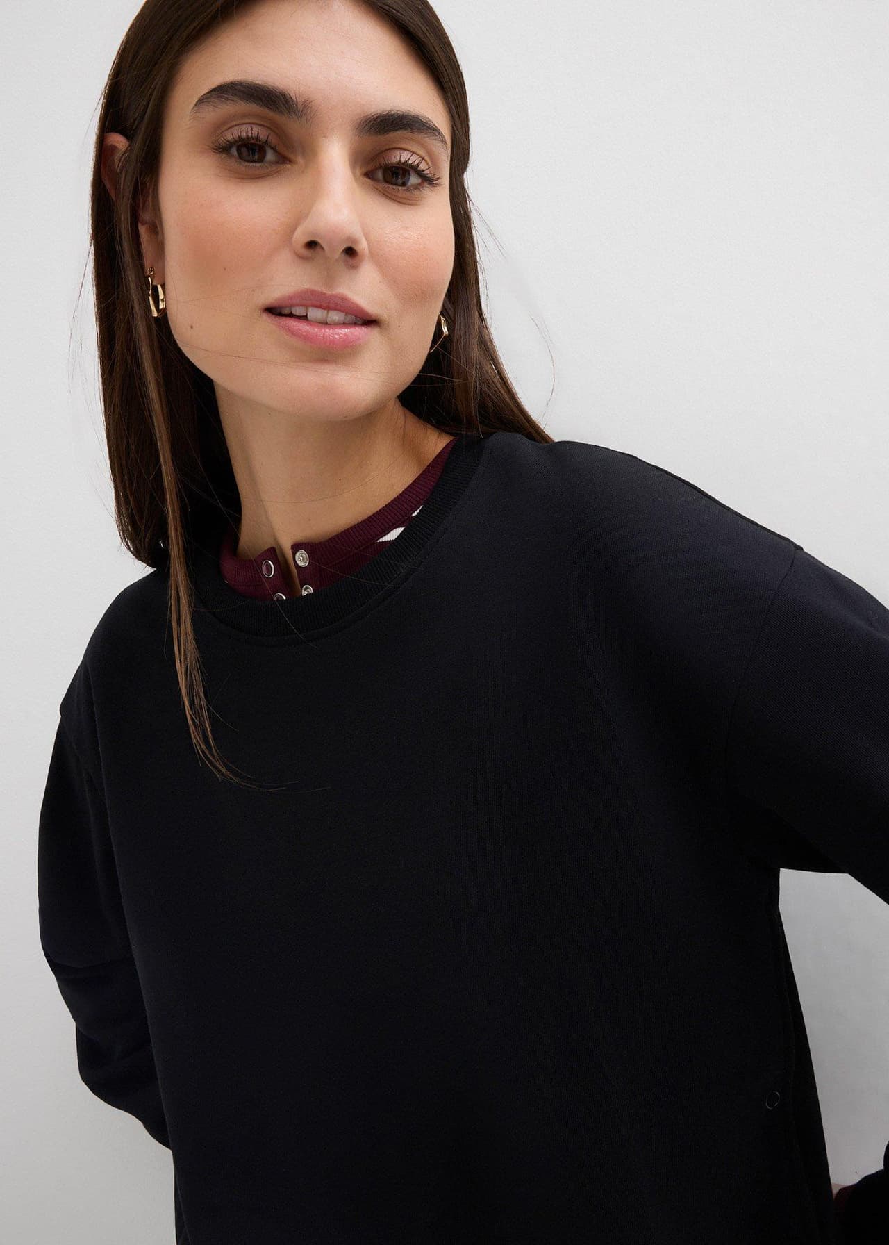 Mamma-/amningssweatshirt i ekologisk bomull från bonprix - bild 2