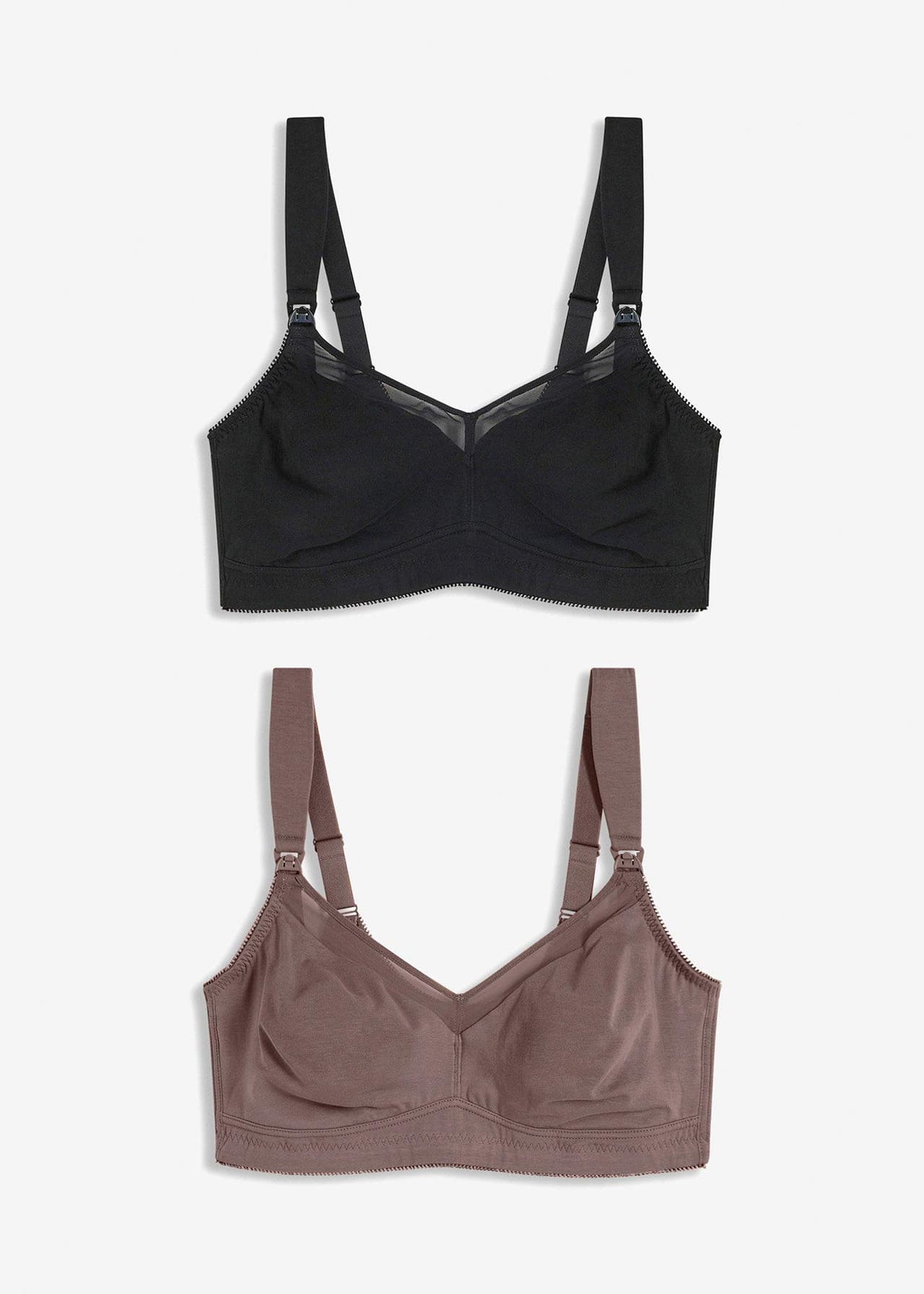 Amningsbehå utan bygel med ekologisk bomull (2-pack) från bonprix - bild 3