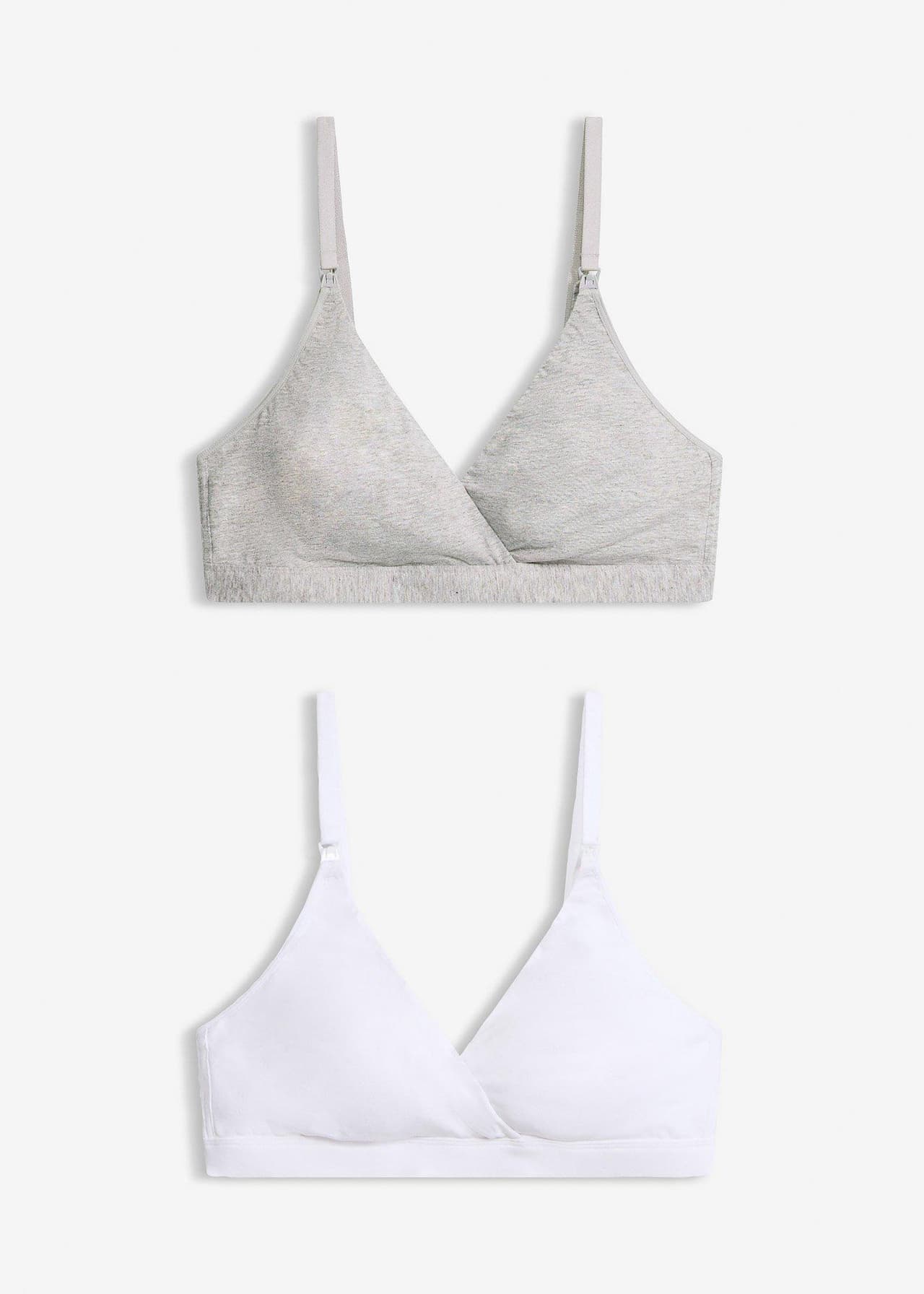 Amningsbehå utan bygel, med ekologisk bomull (2-pack) från bonprix - bild 3