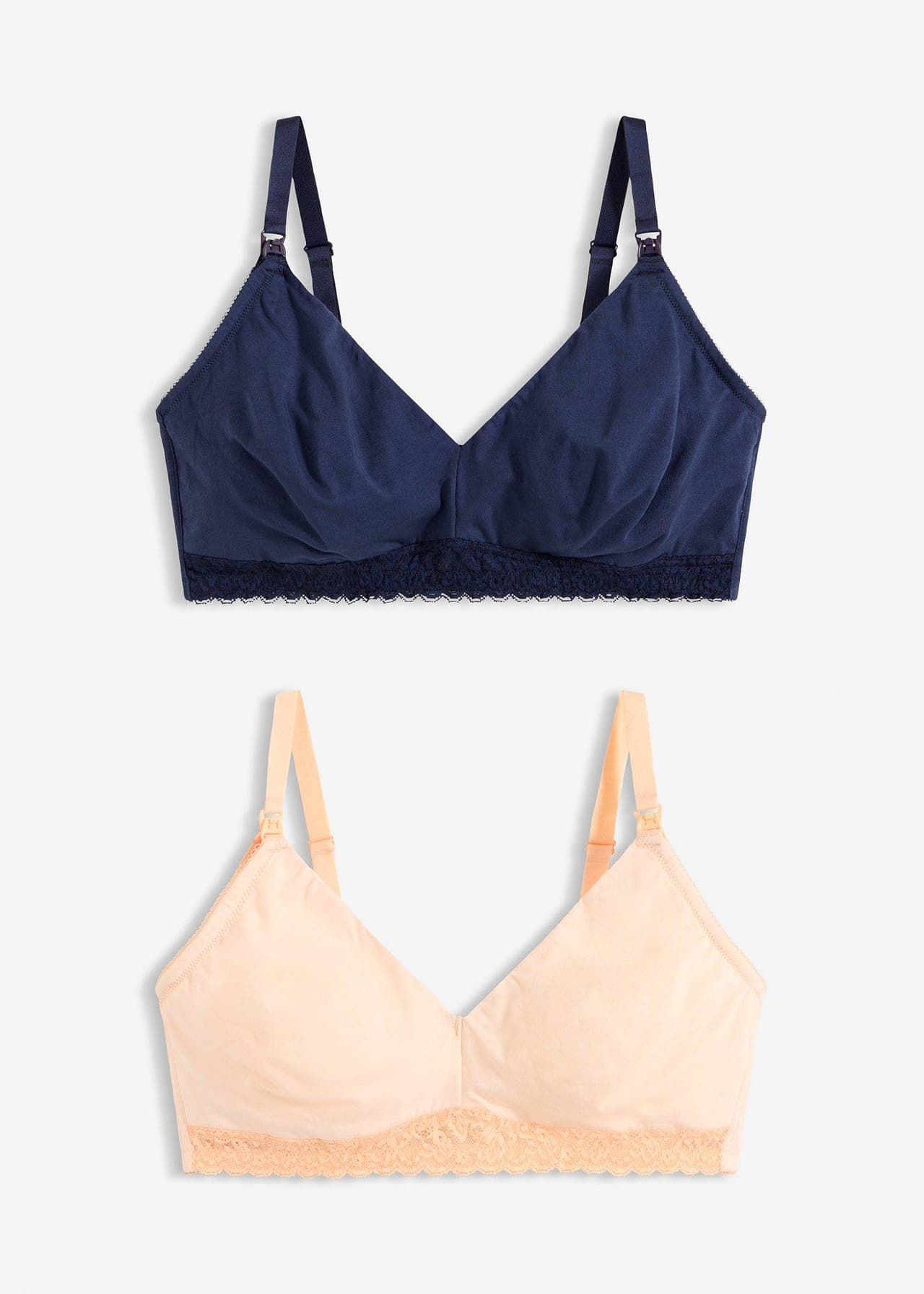 Amningsbehå utan bygel, med ekologisk bomull (2-pack) från bonprix - bild 3