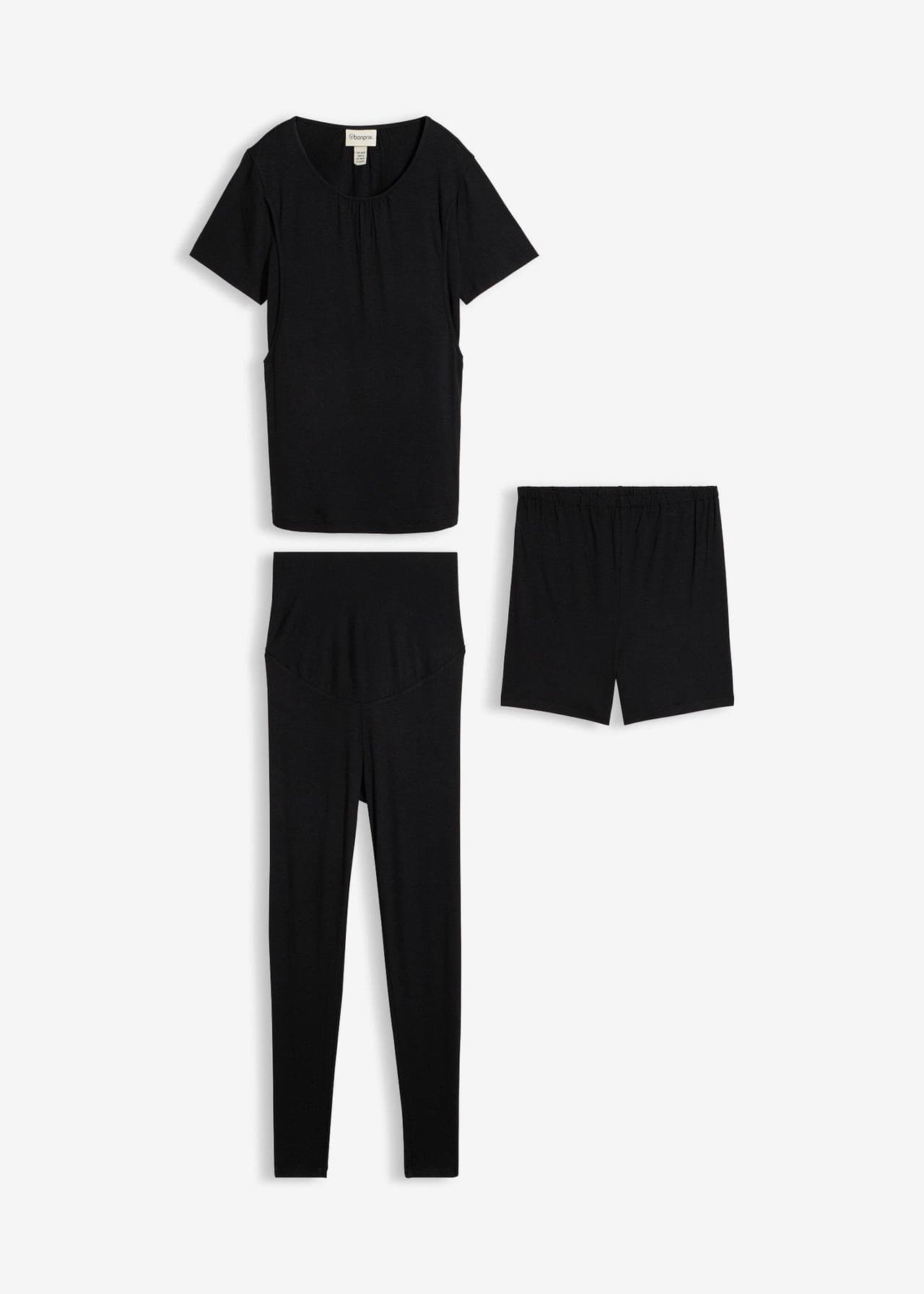 Mammaset med amningstopp, shorts och leggings (3 delar) från bonprix - bild 3