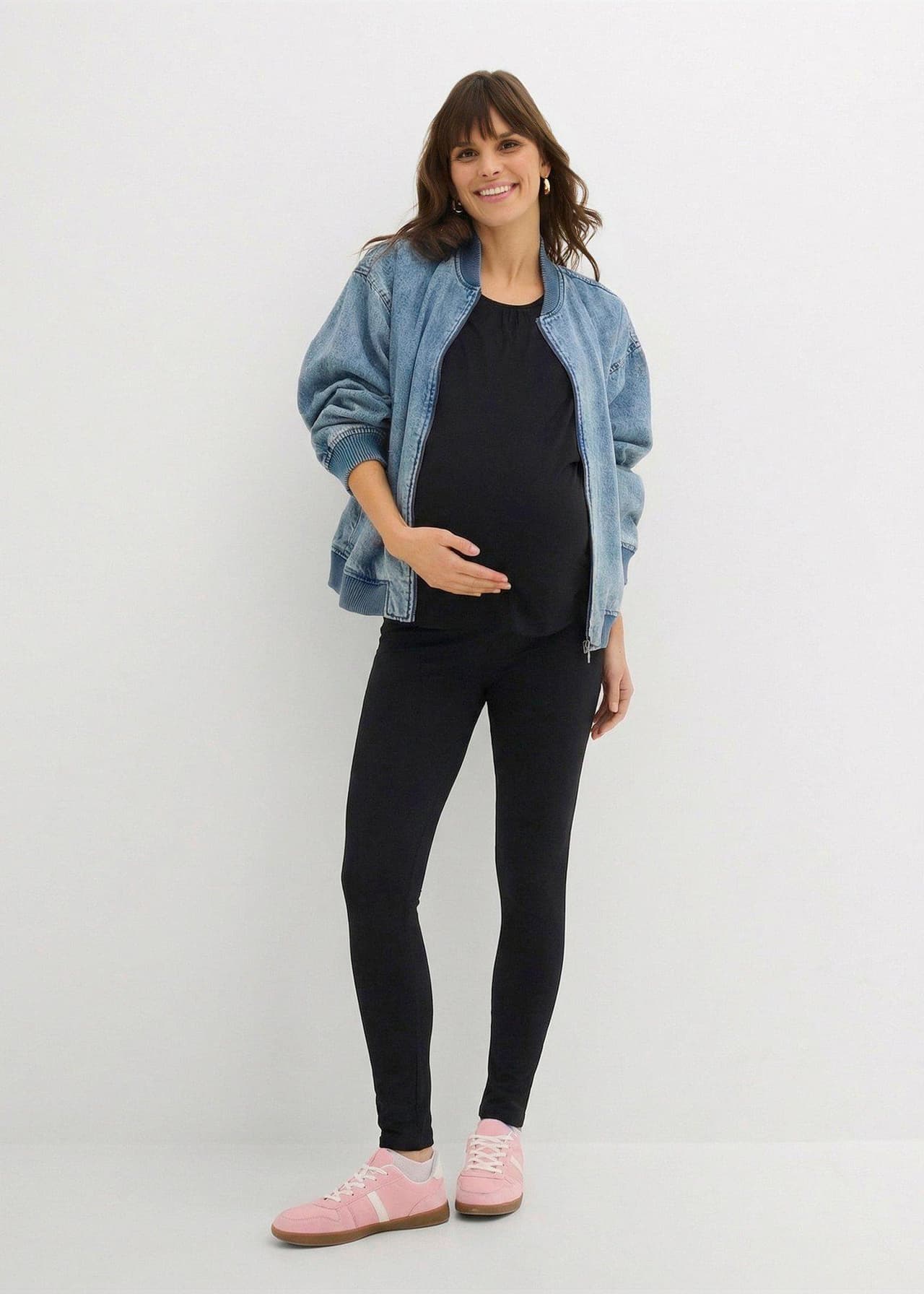 Mammaset med amningstopp, shorts och leggings (3 delar) från bonprix