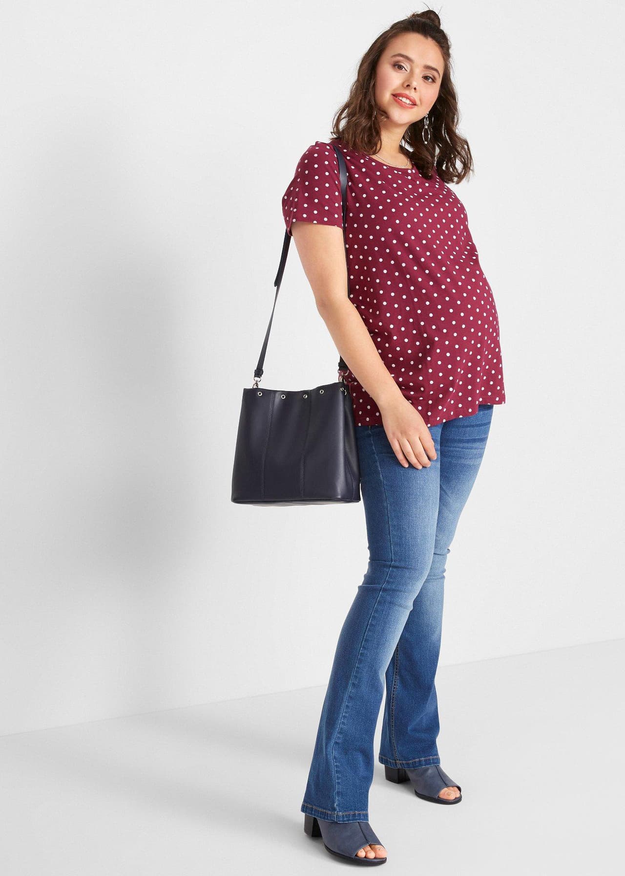 Prickig mammatopp i ekologisk bomull (2-pack) från bonprix