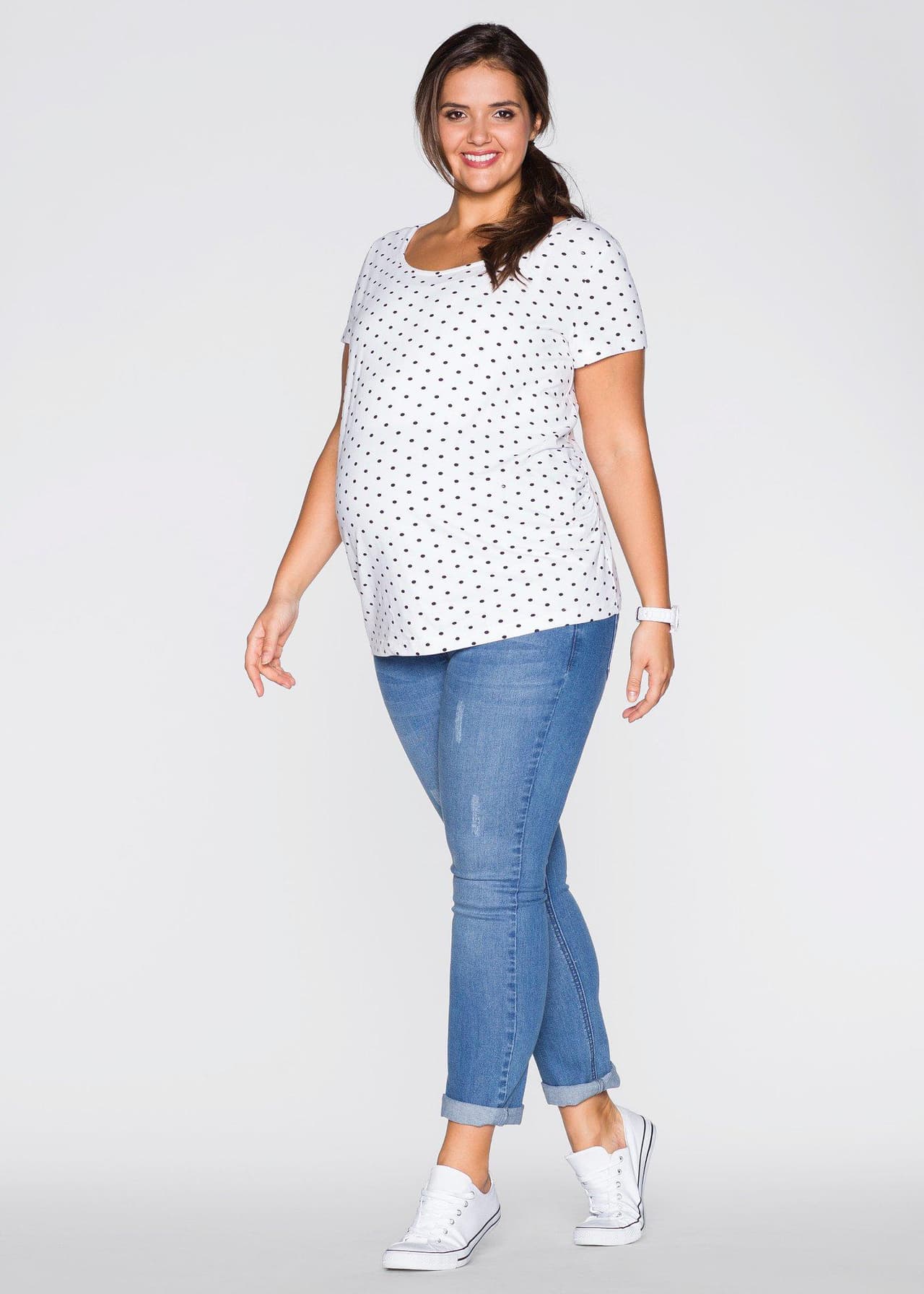 Prickig mammatopp i ekologisk bomull (2-pack) från bonprix