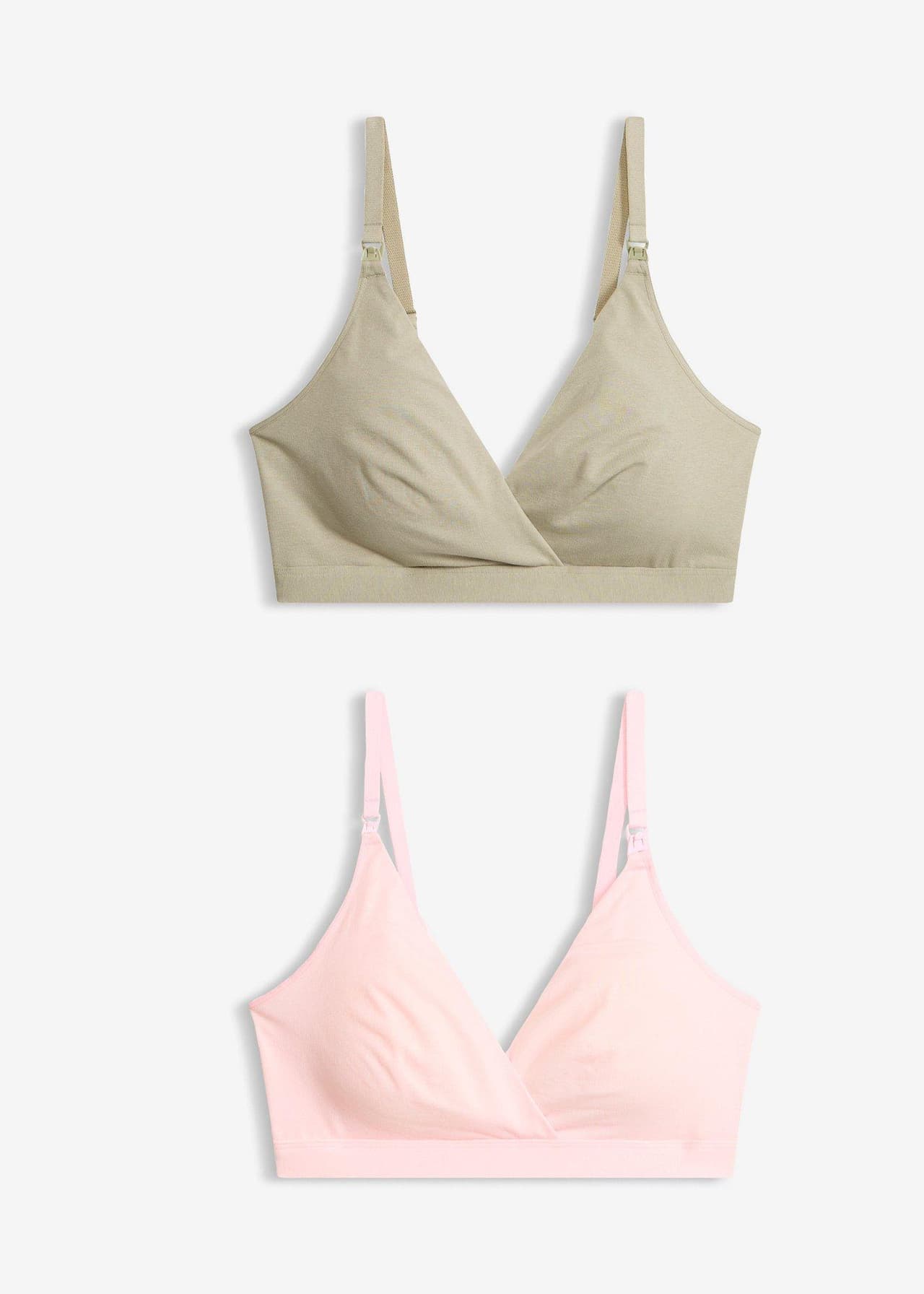 Amningsbehå utan bygel, med ekologisk bomull (2-pack) från bonprix - bild 3