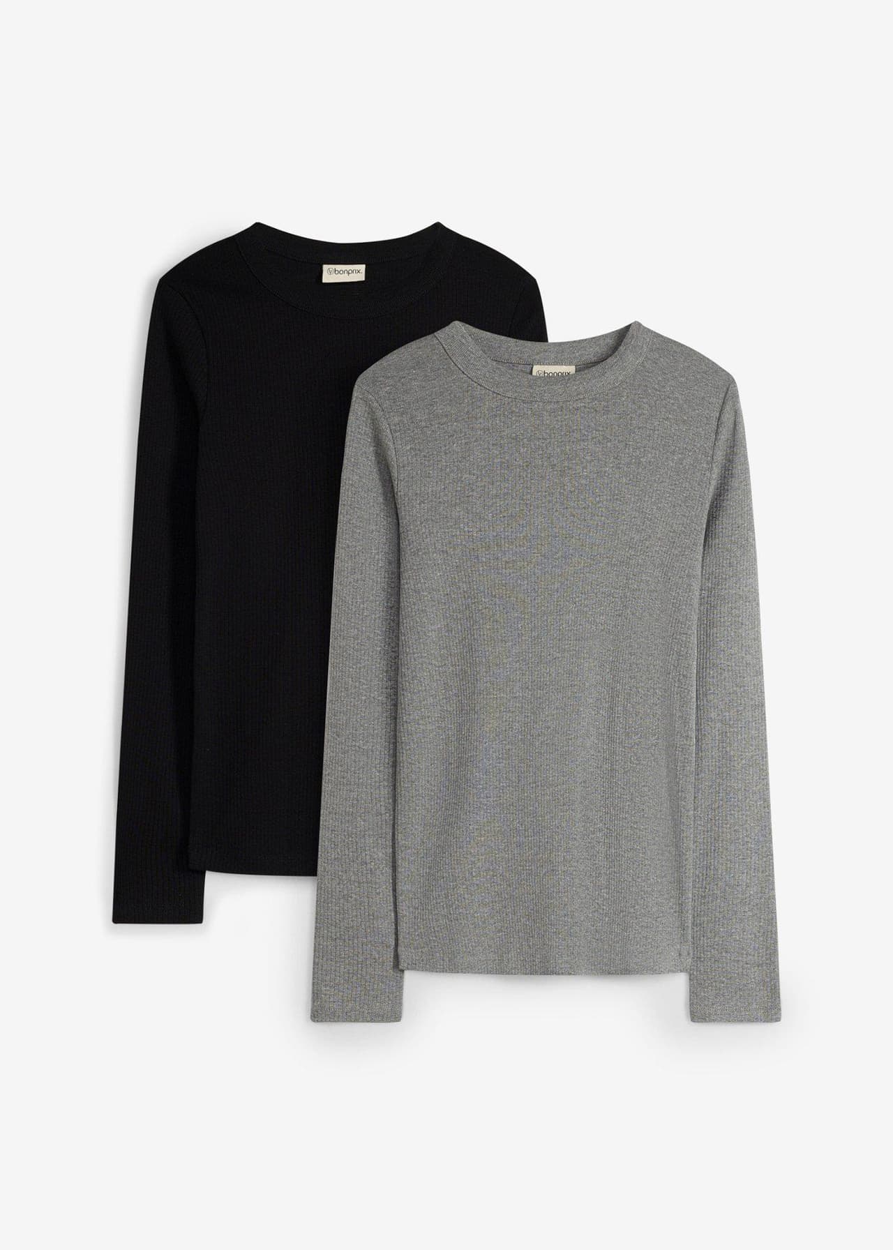 Ribbad mammatopp av ren bomull (2-pack) från bonprix - bild 3