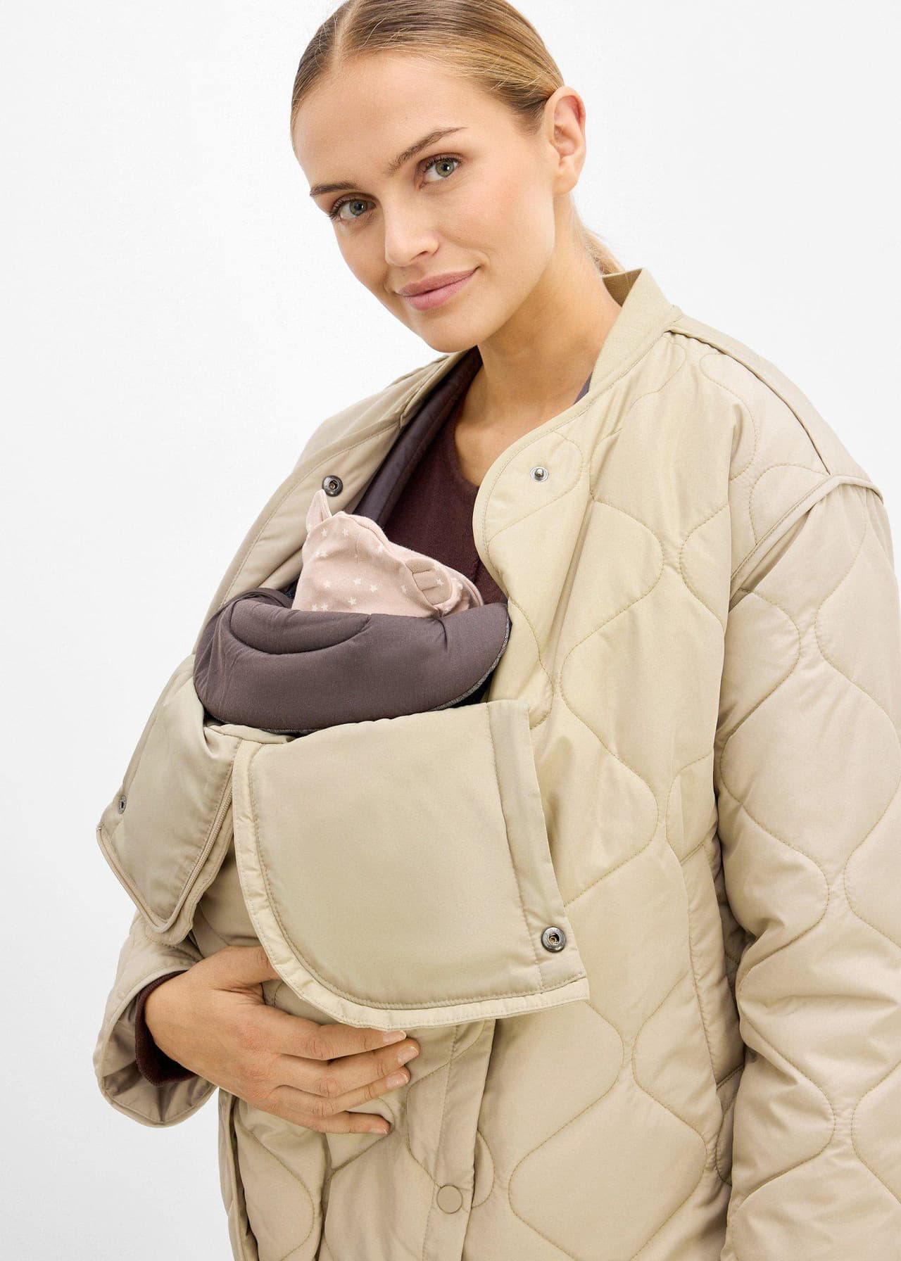 Superlätt mammajacka med kviltningar och babyficka från bonprix - bild 2